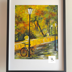 34 PAISAJE OTOÑO CON BICICLETA